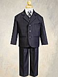 5-Piece Gray Pin Stripe Suit SALE