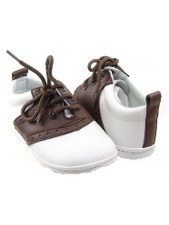 Angel Baby Brown Leather Saddle Shoes
