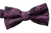 paisley rose bow tie