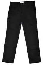 Isaac Mizrahi Slim Cut Cotton Pants - Black