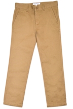 Isaac Mizrahi Slim Cut Cotton Pants - Tan