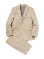 Khaki Tan Cotton Designer Isaac Mizrahi Boys Suit