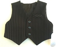 Close-Out Toddler Black Pin Stripe Vest