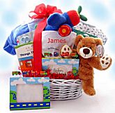 Baby On The Go Personalized Gift Basket