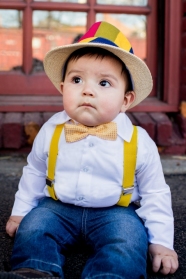 Infant / Baby Suspenders - Yellow