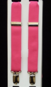 Infant Suspenders - Bubblegum Pink