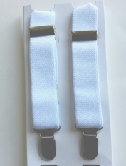 Infant / Baby Suspenders - White