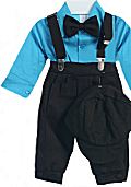 Infant Black Knicker Set with Turquoise Shirt SALE