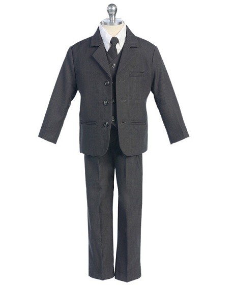 Fouger Boy's Charcoal Gray Suit - Size 3
