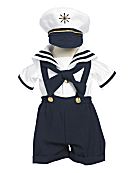 3 - Piece Infant Sailor Short Set in Navy