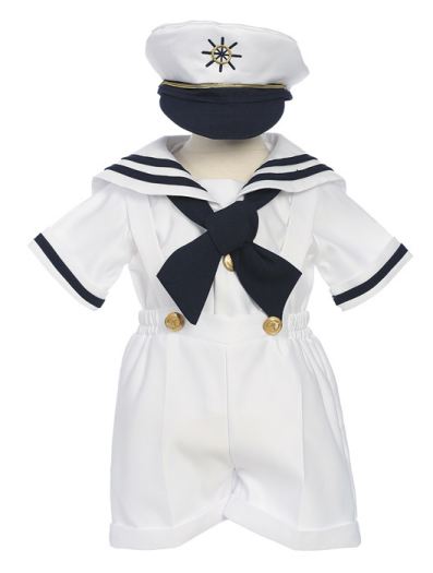 3 - Piece Infant Brother Sister Sailor Short Set