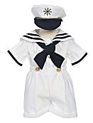 3 - Piece Infant Brother Sister Sailor Short Set
