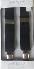 black elastic suspenders