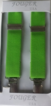 lime green elastic suspenders