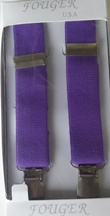 purple elastic suspenders