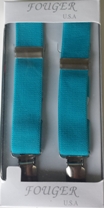 turquoise elastic suspenders