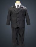 Lito Dark Gray Boy's 5-Piece Suit
