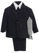 Sale! Lito 6 Pc Herringbone Pattern Boys Suit Sz 6