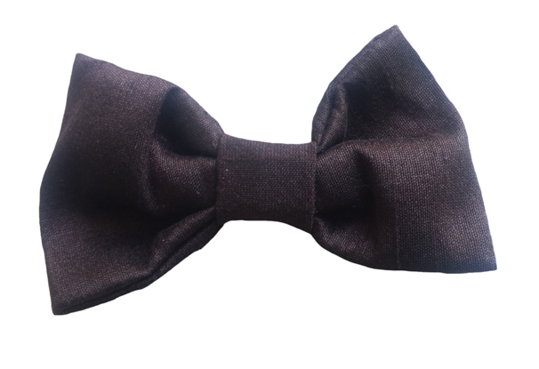 chocolate brown baby silk bow tie