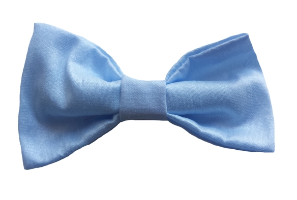 lt-blue baby silk bow tie