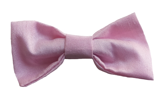 pink baby silk bow tie