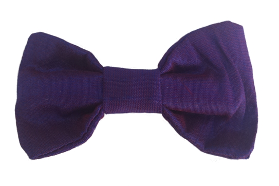 purple baby silk bow tie
