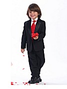 Single Button Tuxedo with Vest & Long Tie or Bow Tie