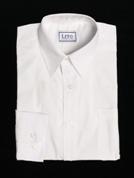 Lito Long Sleeve Plain Boys Dress Shirt - White