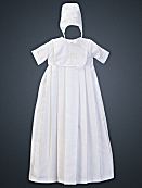 Boy's Shantung Christening Gown - Heirloom  Collection