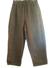 Toddler Boys Brown Flannel Plaid Pants