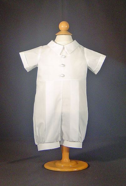 Cotton Knicker Shorts Christening Suit