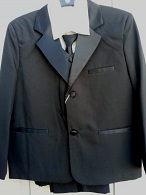 Close-Out Notch Tuxedo with Ivory Shirt / Long Tie Sz 10 - 55% Off MSR