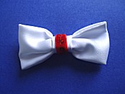 SALE Red Sequined Clip-On Bow Ties