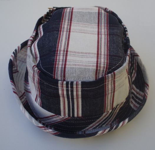 Cotton Plaid Porkpie Hat