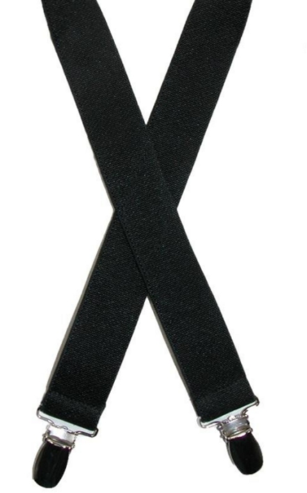 Kids Elastic Suspenders - Black