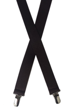 chocolate brown elastic suspenders
