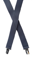 Kids Elastic Suspenders - Charcoal Gray