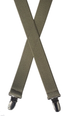 khaki elastic suspenders