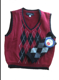Toddler Argyle Sweater Vest & Socks - Black 2T