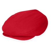 Brushed Cotton Youth Newsboy Hat - Red