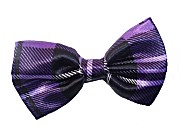 Infants and Toddlers Patterned Bow Ties - Purple Plaid