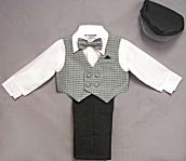 Gray Vest and Pants 5 - Piece Set