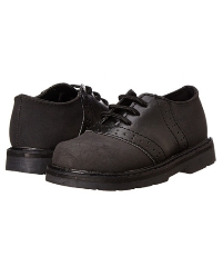 **Blow-Out Sale** Baby Deer Black Suede Saddle Shoes