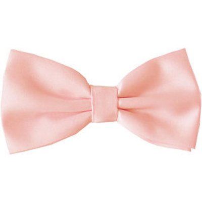 pink satin bow tie
