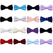 Discontinued Boys Satin Bow Ties         Lilac Banded