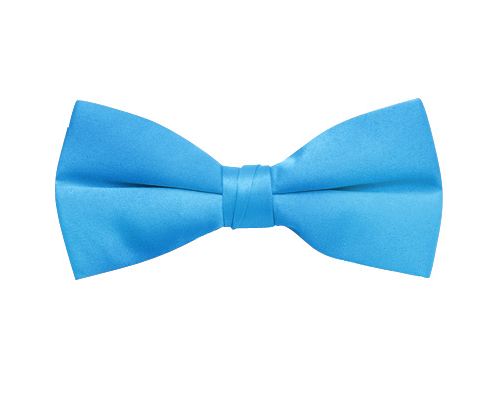 turquoise satin bow tie