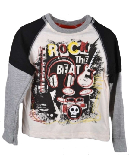Freestyle Revolution Toddler Rock The Beat 2fer Long Sleeve Jersey Tee