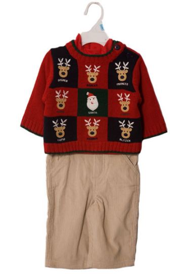 Santa And Reindeer Sweater Set  SALE