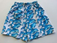 Toddler Dolphin Print Cotton Knit Shorts