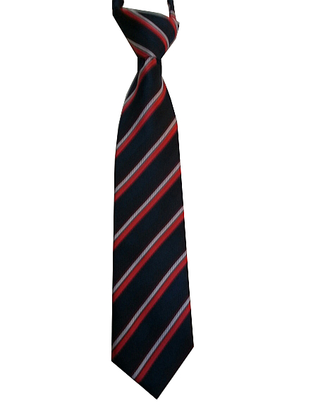 Red & Black Striped Zipper Ties - 12 in.